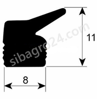 Уплотнитель крышки 0320212 8x11мм для Henkelman Polar