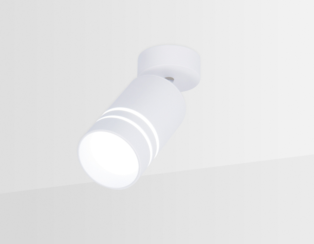 Поворотный светодиодный точечный светильник TN245 WH/S белый/песок LED 4200K 5W D60*100
