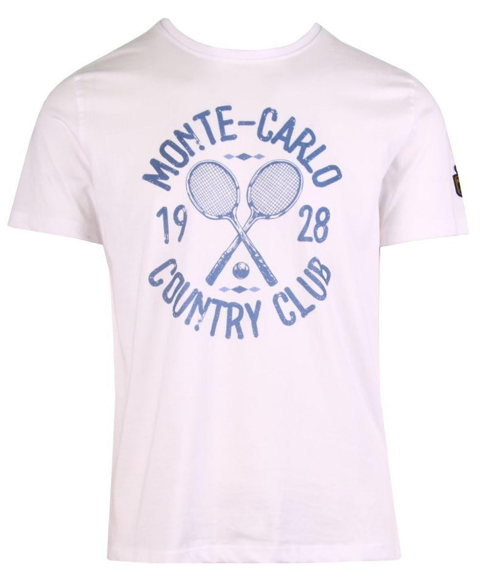 Мужская теннисная футболка Monte-Carlo Country Club - белый