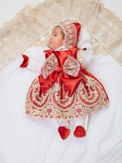 Конверт на выписку с платьем летний