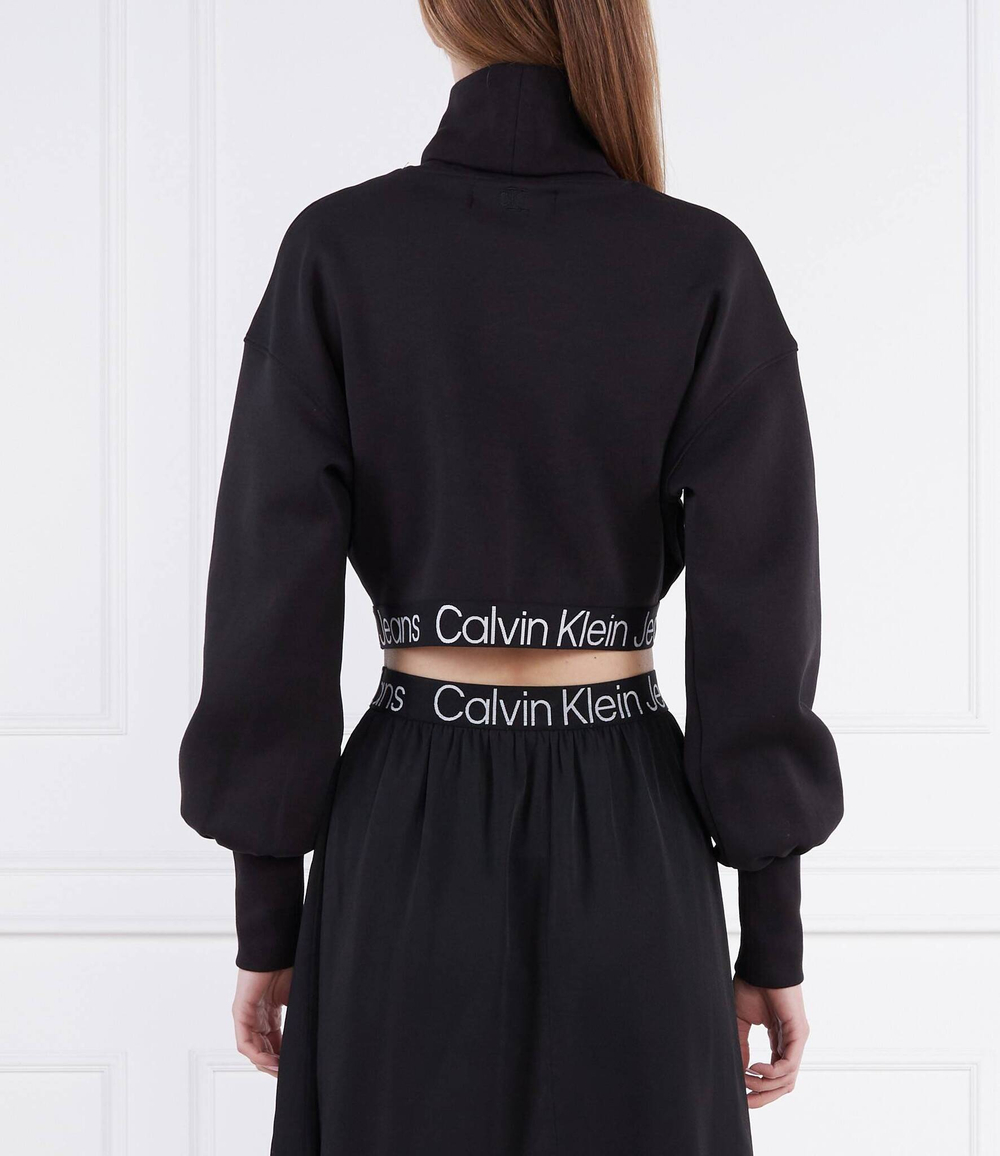 Гольф CONTRAST TAPE LOOSE ROLL NECK CALVIN KLEIN JEANS - черный(J20J220436)