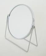 Косметическое зеркало ANVER HOME (увеличивающее), серебристый, 17.5 см