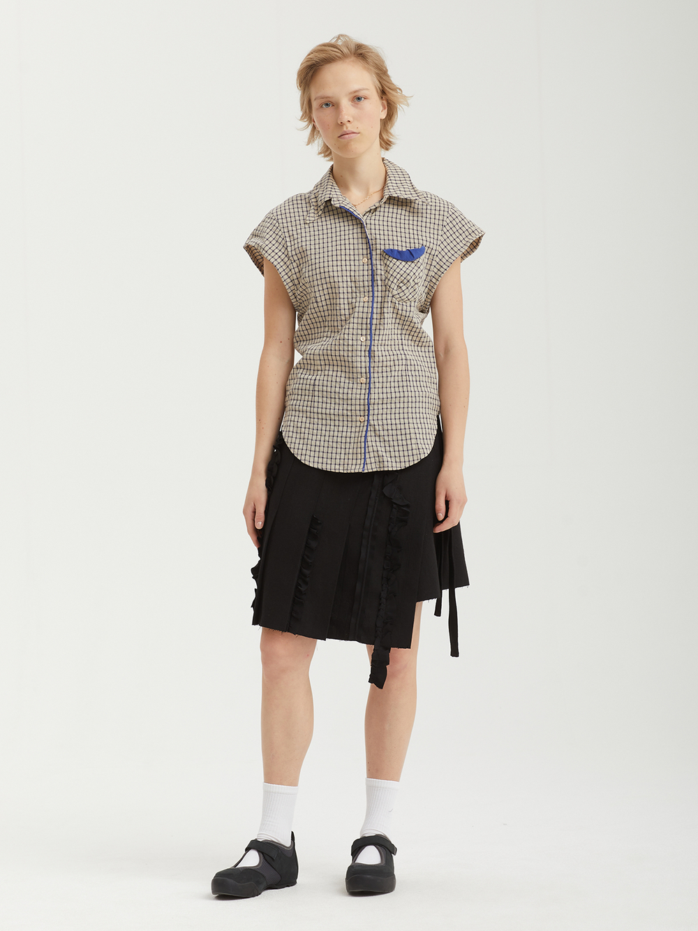 Юбка Pleated Linen Wrap