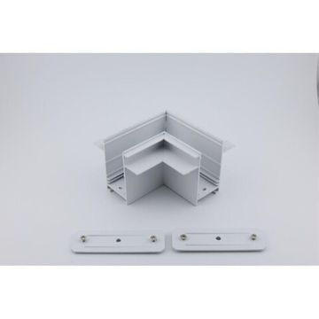 Трековый соединитель угловой плоский APL.0285.10.01 белый Magnetic track 220 Aployt