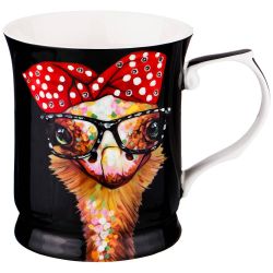 КРУЖКА "СТРАУС" 420 МЛ ЧЕРНЫЙ (КОР=36ШТ.)