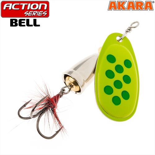 Блесна вращающаяся Akara Action Series Bell 3 8 гр. 2/7 oz. A38