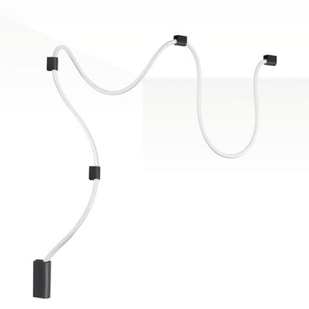 4391/30CL HIGHTECH ODL24 299 черный/металл/канат Настенно-потолочный светильник накладной (3 крепления в комплекте) IP20 LED 30W 1185Лм 4000K CORDA