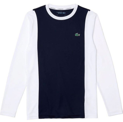 Мужская теннисная футболка теннисная Lacoste Men’s Sport Breathable Piqué Knit T-Shirt - navy blue/white/navy blue/whit