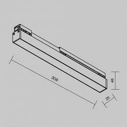 Накладной светильник Maytoni Basis O-TR02-1-S-12WB3K