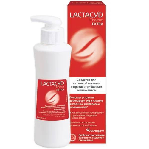 Lactacyd Pharma Extra Лосьон для интимной гигиены с противогрибковым действием 250 мл