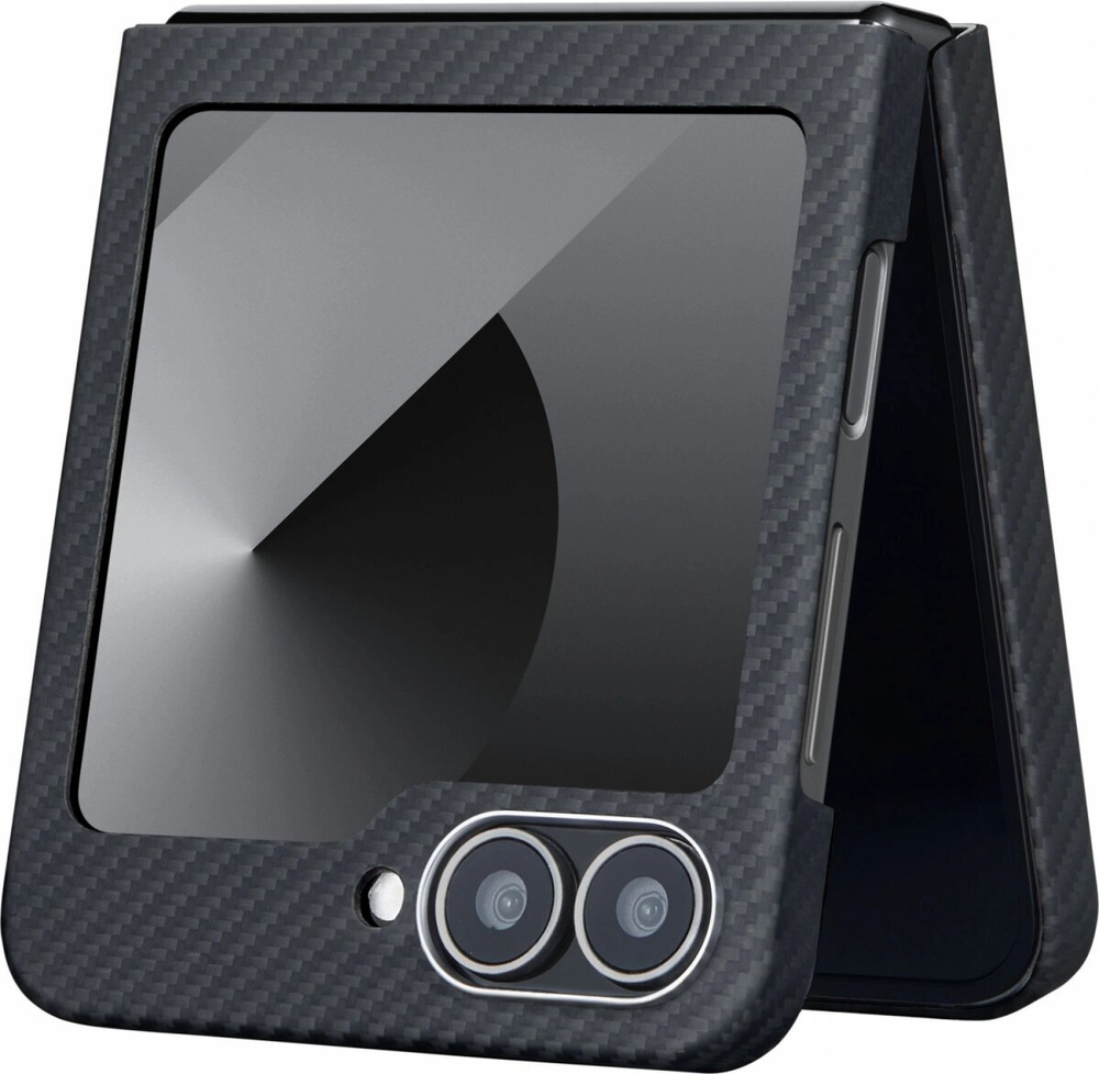 Чехол Pitaka MagEZ case 5 для Samsung Galaxy Z Flip6, Чёрно-серая (FBFLIP6)