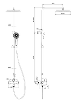 Душевая система WONZON & WOGHAND TOR, Розовое золото (WW-88047073-RG)