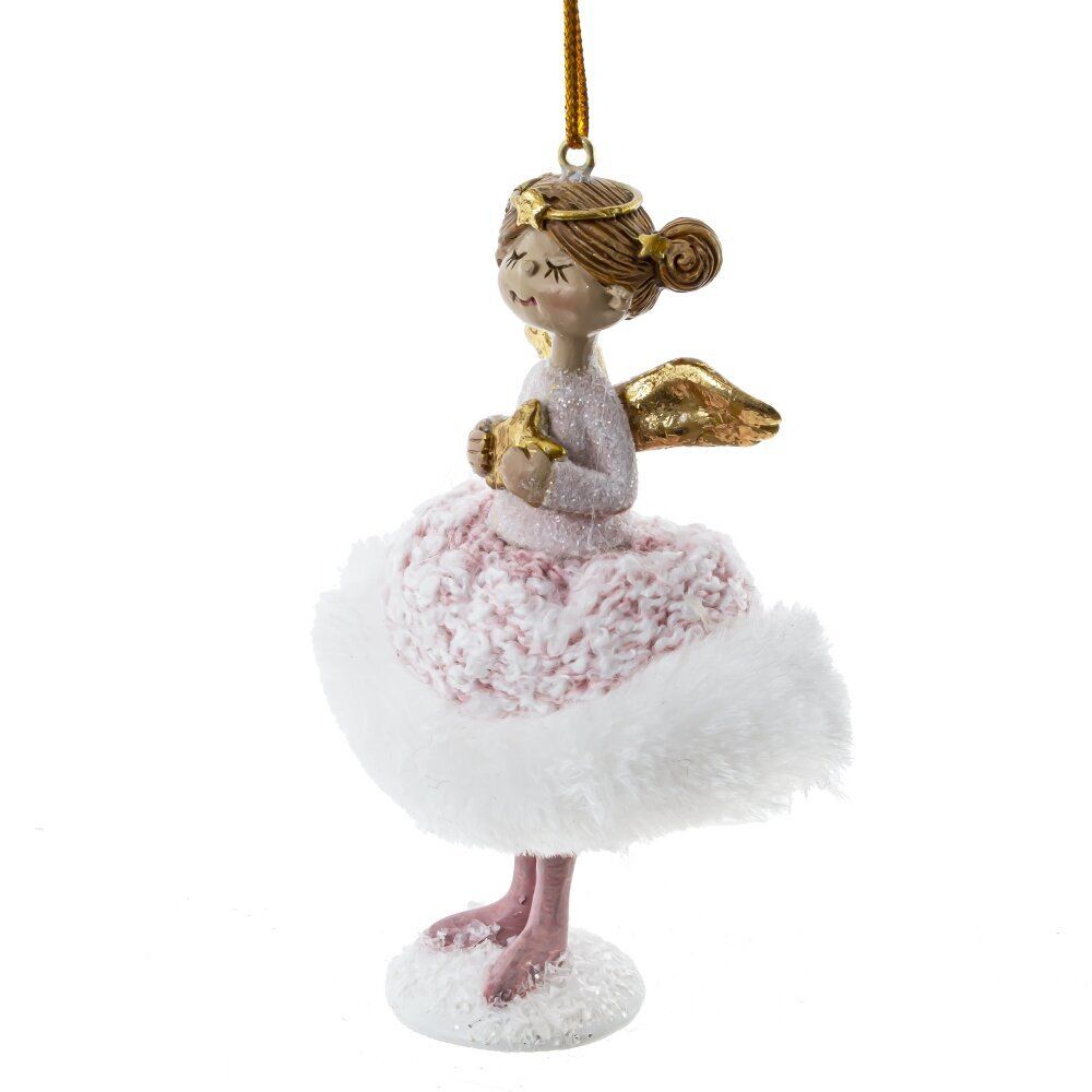 GAEM Фигурка декоративная подвесная "Ангел", L7 W7 H10,5 см, 2в.