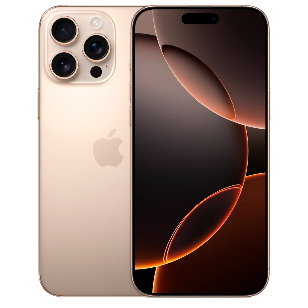 Смартфон Apple iPhone 16 Pro Max 256GB, Nano-SIM + eSIM, Desert Titanium (Пустынный титановый)