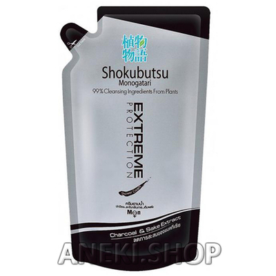 Гель-крем для душа мужской "Экстремальная Защита" 500 мл LION Shokubutsu Monogatari Extreme Protection Shower Gel (мягкая упаковка)