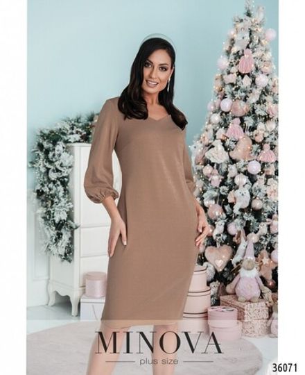 Платье 102.1-мокко Minova Фото 2