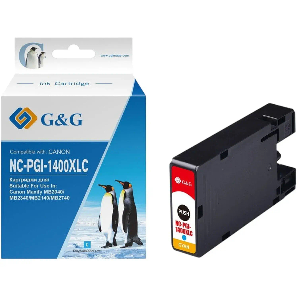 Картридж струйный G&G PGI-1400XL C гол.  для Canon MB2050/MB2350/MB2040