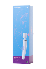 Нереалистичный вибратор Satisfyer Wand-er Woman, ABS пластик, белый, 34 см