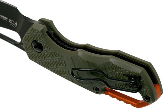 Складной нож MKM "ISONZO" MKM/FX03 2PGO c клинком из стали Böhler N690, рукоять FRN