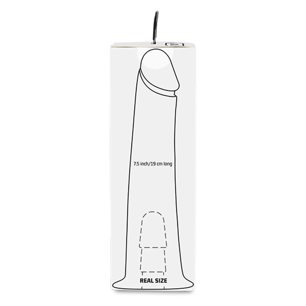 Полый фаллоимитатор 19см для адаптера Kiiroo Keon Vac-U-Lock Dildo Maturbator