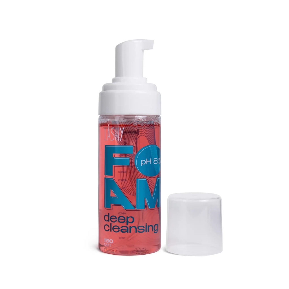 Пенка LASHY "DEEP CLEANSING foam" pH 8 с протеинами пшеницы 150 мл