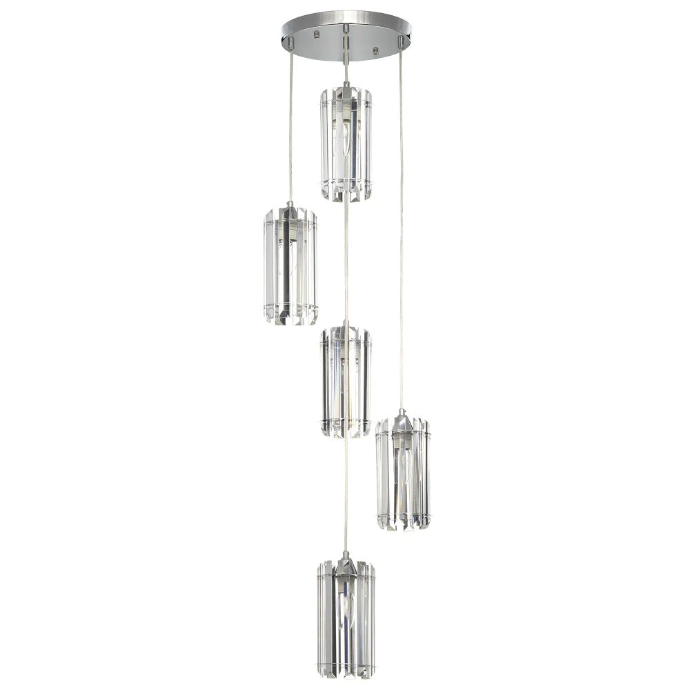 Citilux Джейн CL306051 Хрустальный подвесной светильник Хром