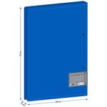 Папка на 2-х кольцах, 25мм, Berlingo Soft Touch, 700мкм, синяя, карман внутри