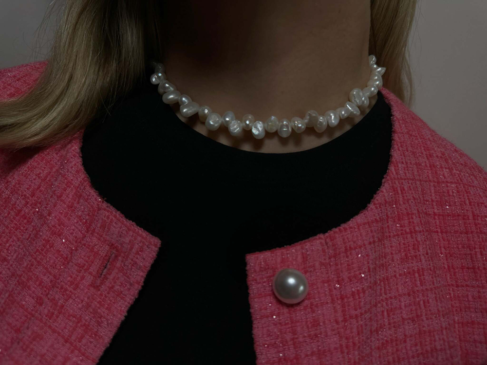 Чокер из натурального жемчуга 2