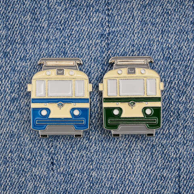 Значок трамвай ЛМ-57 (2 варианта)