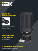 Светильник светодиодный консольный ДКУ 1013-100Д 5000К IP65 IEK