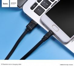 USB КАБЕЛЬ HOCO (ORIGINAL) X5 BAMBOO MICRO 1М ЦВЕТ: ЧЁРНЫЙ