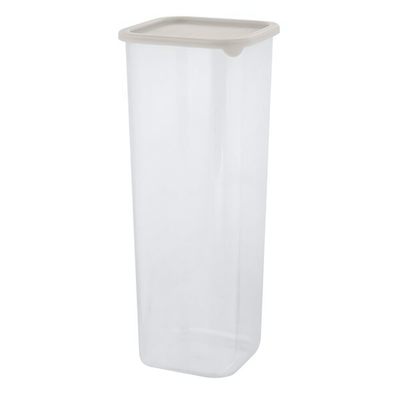 Банка для сыпучих продуктов Sugar&Spice Vanilla квадратная 1,9л, с гибкой крышкой латте