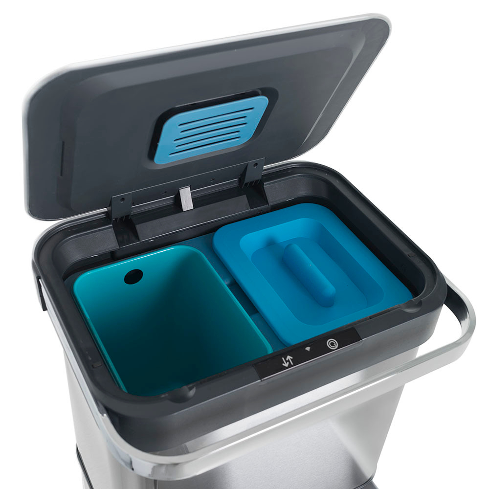 Ведро для раздельного сбора мусора сенсорное, 4 емкости, Foodatlas JAH-8888, 40л (9+9+11+11)