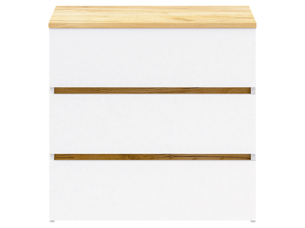 Комод-27 Белый/Кр.золотой