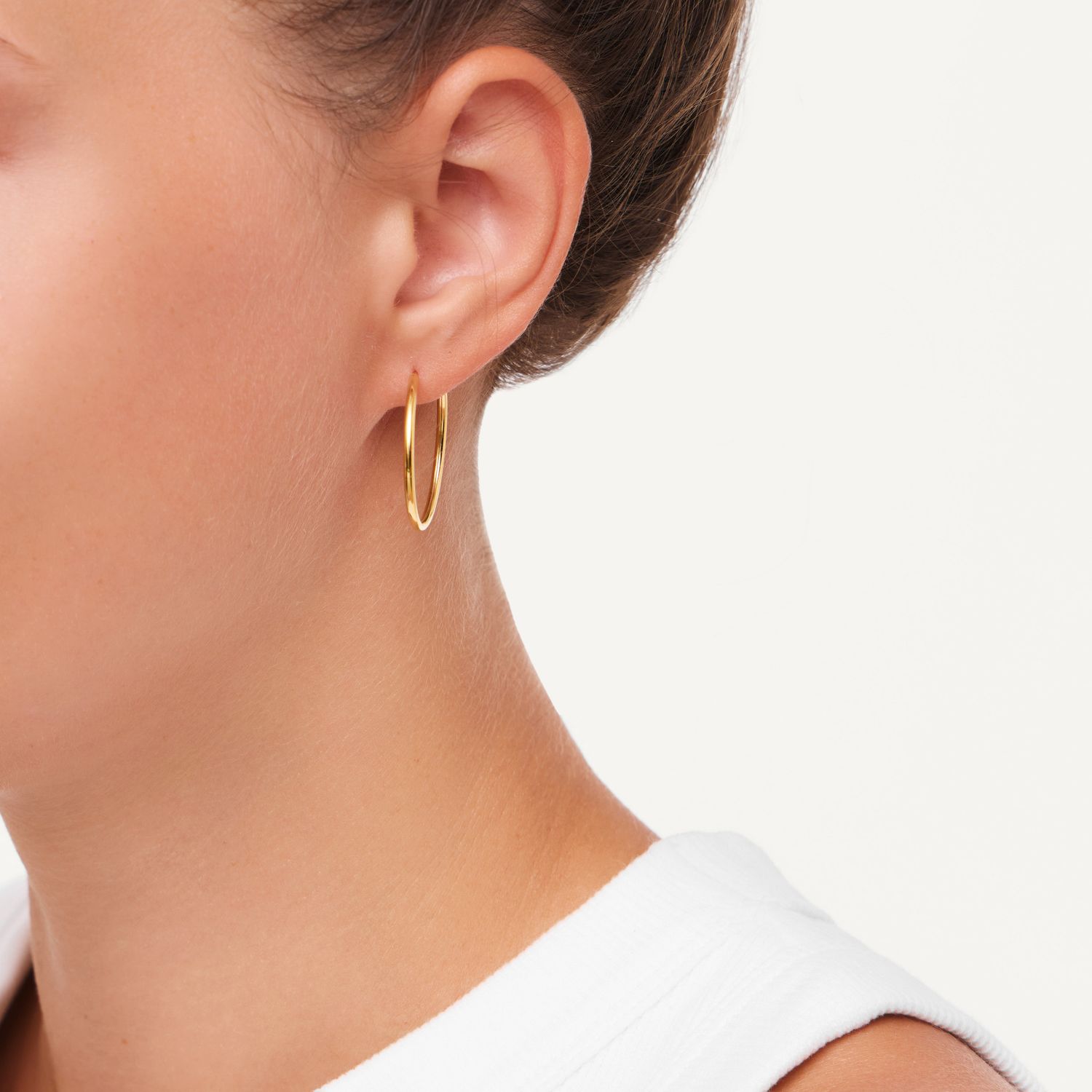 Серьги Wide Gold Congo - 2 cm