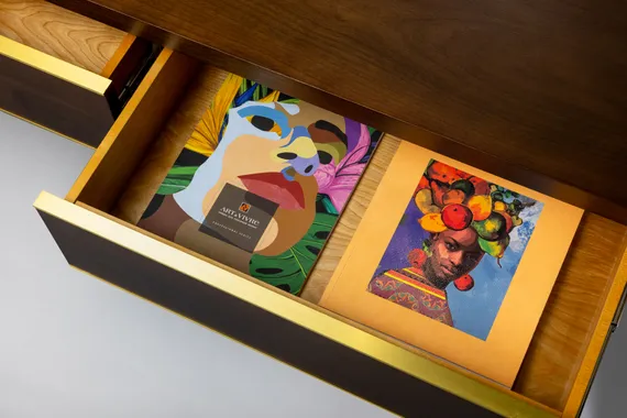 Консоль Century, 150х78 см, шпон американского ореха