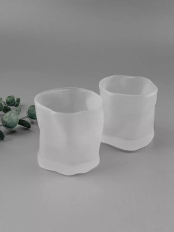 Набор изогнутых бокалов, матовый 300 мл. 6 шт