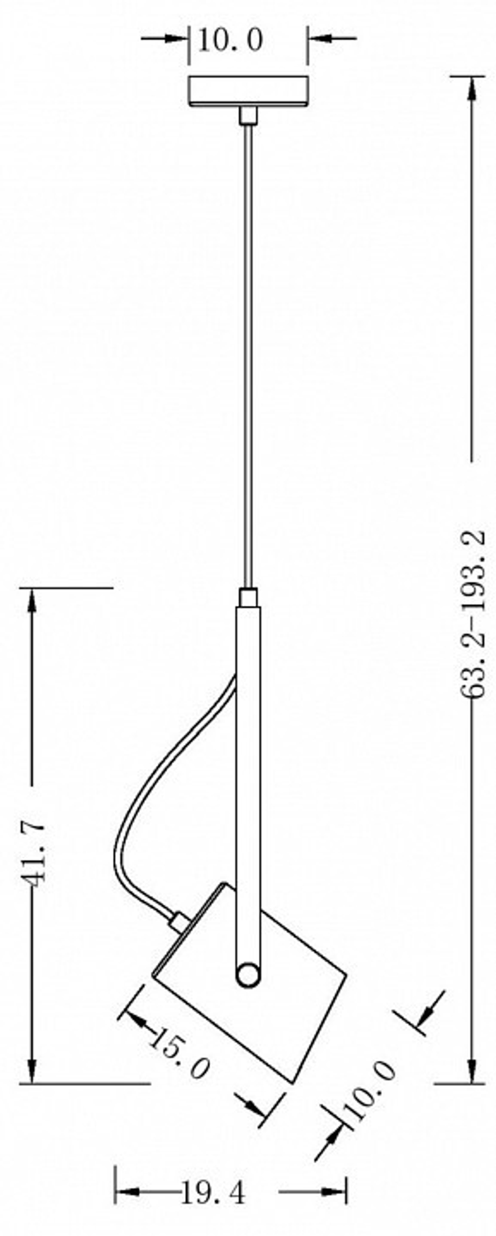 Подвесной светильник Freya Elori FR4004PL-01WB
