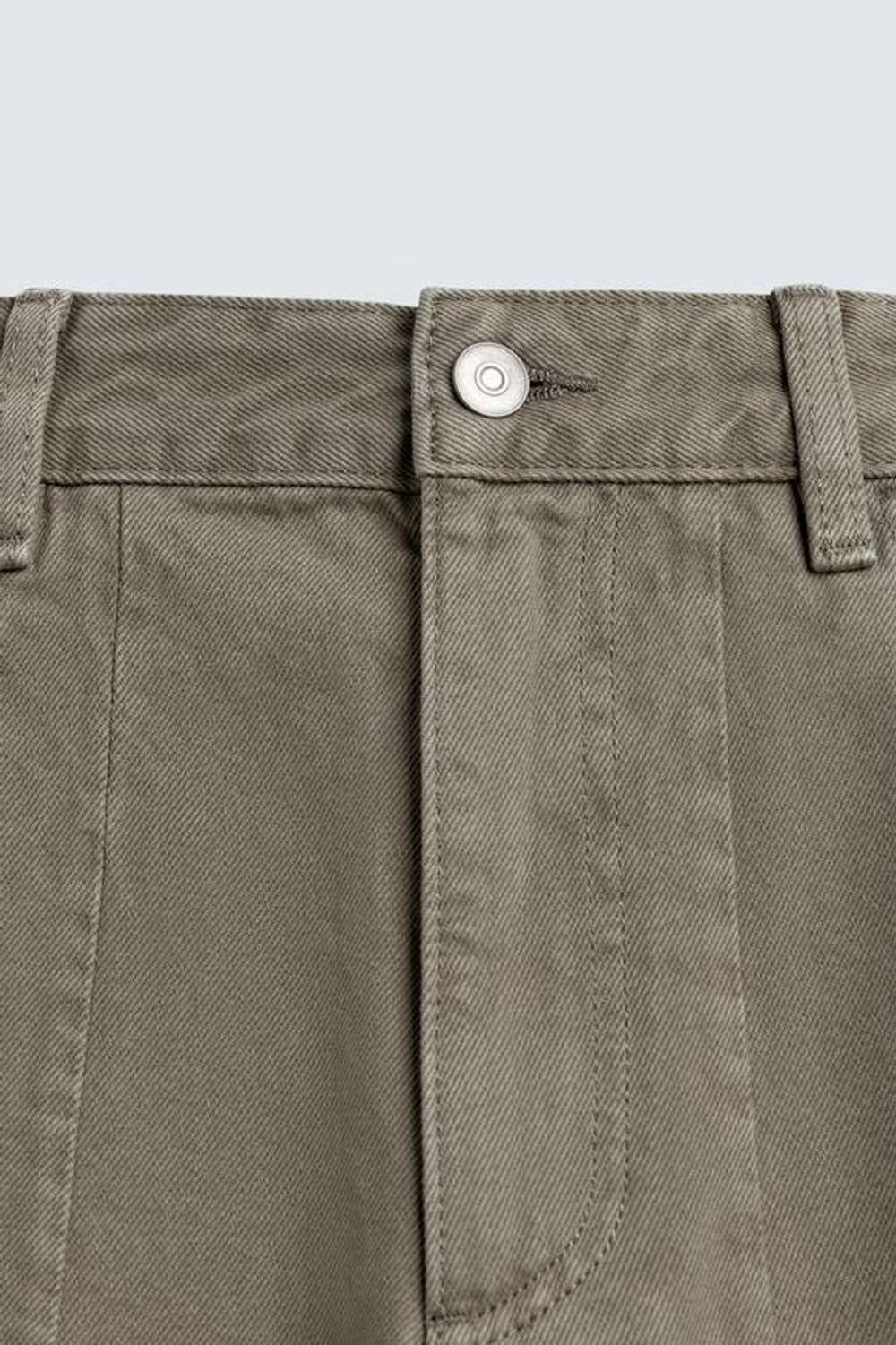 ZARA ДЖИНСЫ BALLOON FIT НА МОЛНИИ, РЫЖЕВАТО-КОРИЧНЕВЫЙ