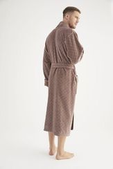 Халат мужской махровый 1375 коричневый Nusa Турция