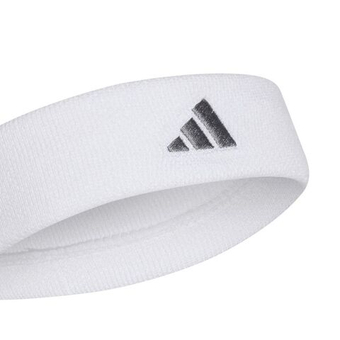 Повязка на голову теннисная Adidas Tennis Headband - white/iron metallic