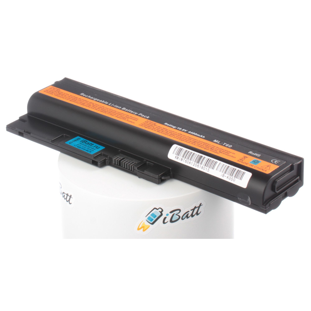 Аккумулятор iBatt 4400mAh, для Thinkpad T60 ThinkPad SL500 T500 W500 R500 Z60M SL400 T60p Z61m SL300 Type 8918 (R61)