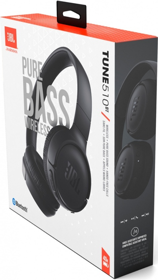 Наушники накладные Bluetooth JBL Tune 510BT Black (JBLT510BTBLK)