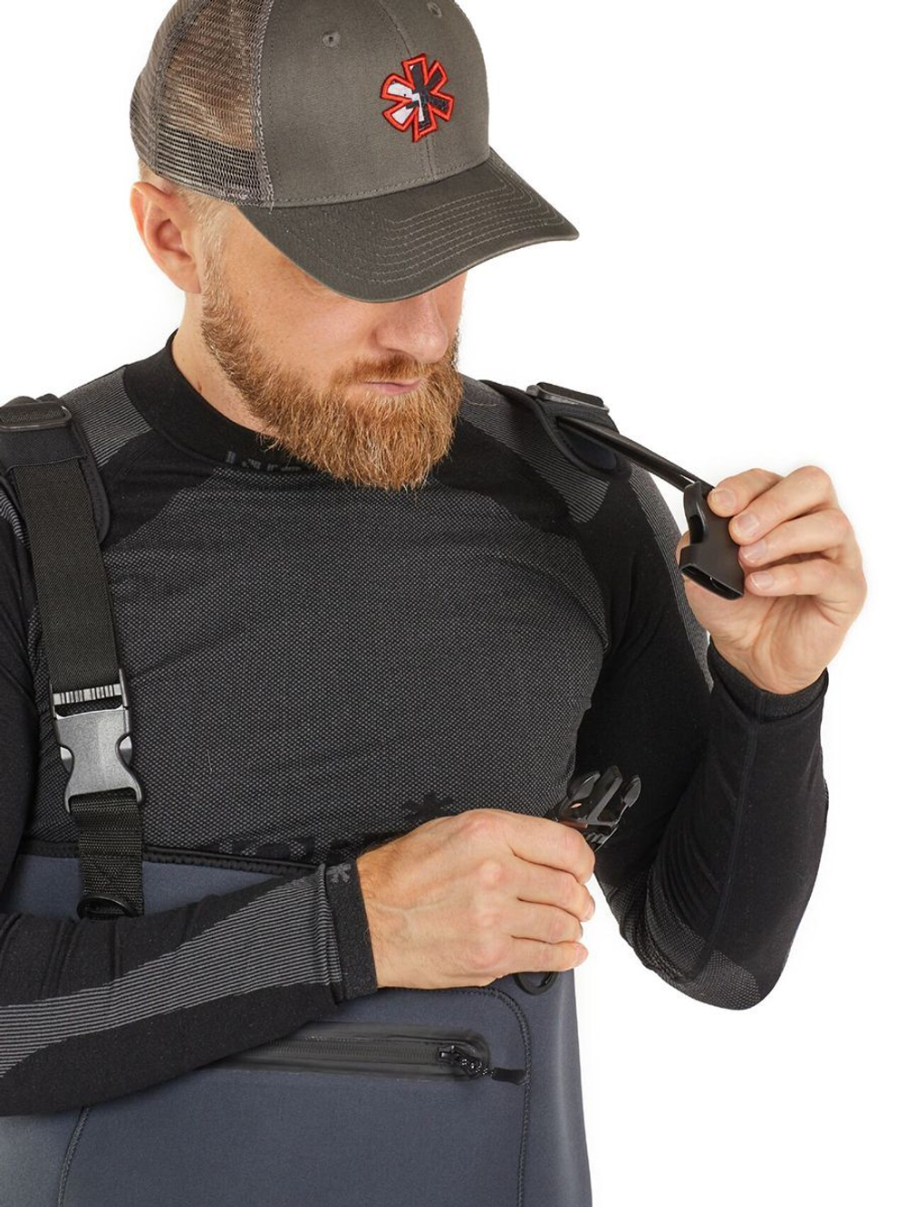 Полукомбинезон забродный Norfin SHADOW NEOPRENE BOOTFOOT р.43-M-S с сапогами резина