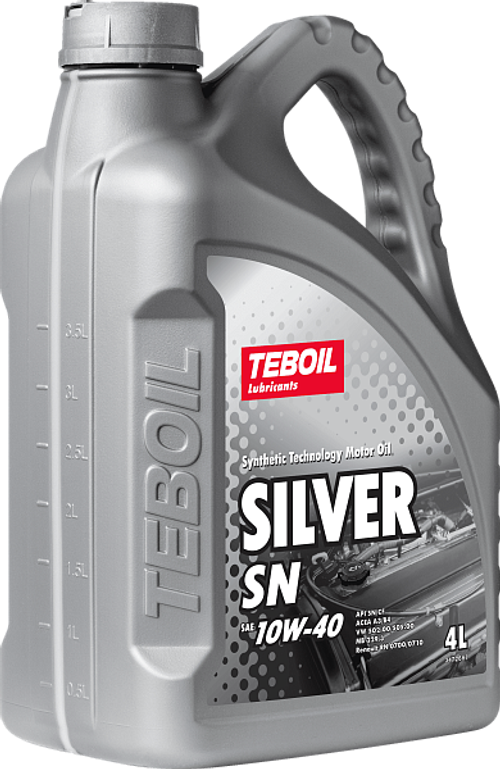Моторное масло Teboil Silver SN 10W-40, полусинтетическое, 4 л