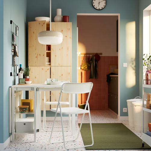 ВИХАЛС VIHALS Складной стул, белый