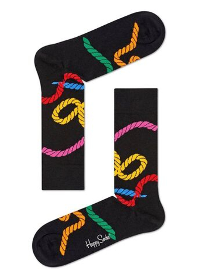 Носки унисекс Rope Sock с принтом в виде канатов (Размер: 25) (Цвет: темно-синий)