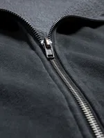 Худи Hardlunch Logo на молнии garment dye темно-серый