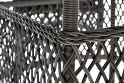 "Дольче" обеденная группа из искусственного ротанга, цвет графит