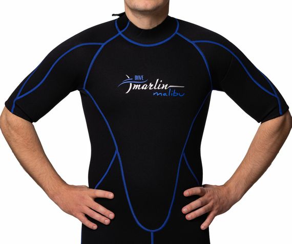 Гидрокостюм мужской Marlin Malibu Shorty Men синий/черный 2,5 мм